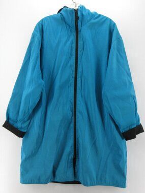 Mycra Pac Now Jacket Small Blue Reversible Raincoat Hoodie USA *